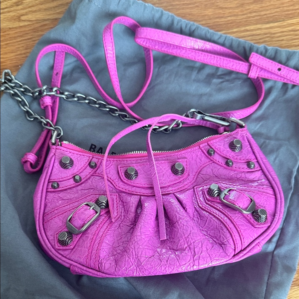 Balenciaga Vibrant Pink Shoulder Bag